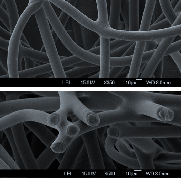 Air-through bonded nonwoven